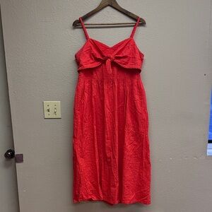 Old Navy Vibrant coral Midi Dress
